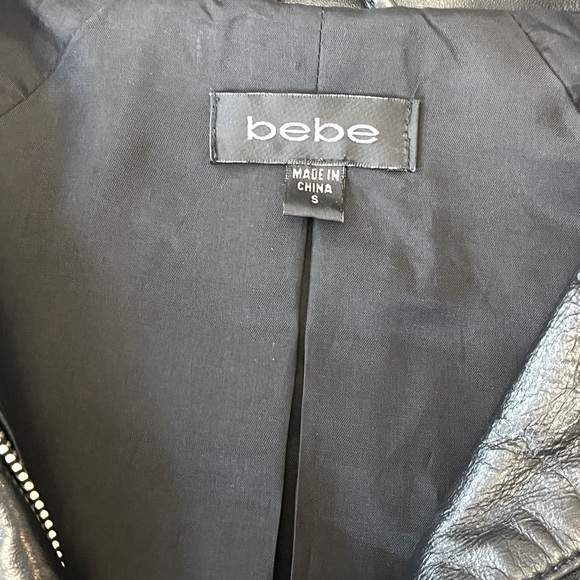 Women's bebe leather rider's jacket size S - Picture 5 of 5